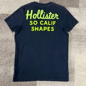 Y2K‎ Hollister Men Large Navy Blue So Calif Shapes Surfer Embroidered T-Shirt